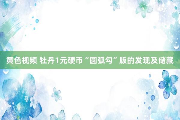黄色视频 牡丹1元硬币“圆弧勾”版的发现及储藏