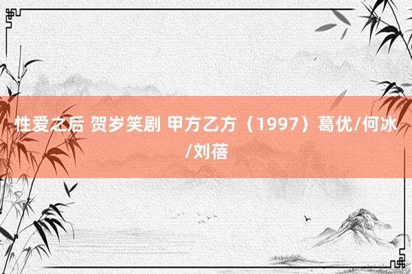 性爱之后 贺岁笑剧 甲方乙方（1997）葛优/何冰/刘蓓